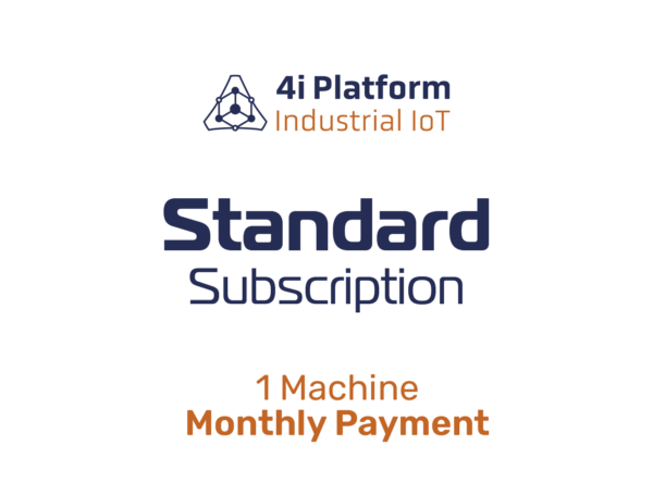 4i platform: Explore our Standard Subscription with convenient monthly payments for 1 machine.